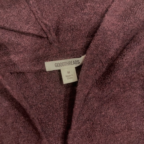 GOODTHREADS Women’s Mid-Gauge Stretch Hooded Cardigan - Picture 4 of 9